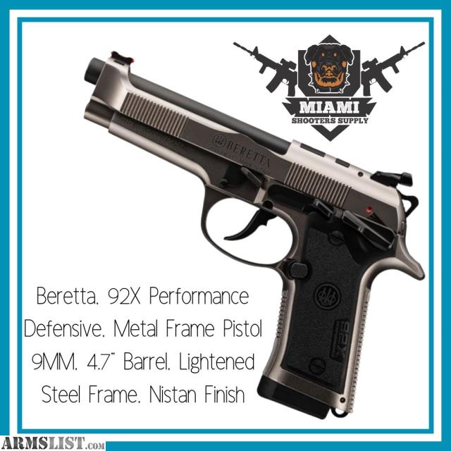 Beretta 92X Performance Defensive Metal Frame