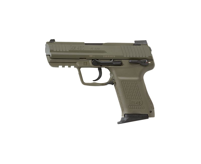 Heckler and Koch HK45 Compact LEM Green .45ACP 3.94-inch