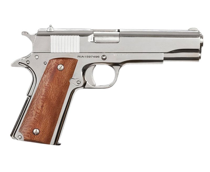 Rock Island Armory 1911 GI STANDARD FS Nickel Nickel .38 Super 5-inch 8Rds