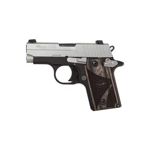 Sig Sauer P238 .380ACP 6rd Two Tone Night Sights Black Grip MA