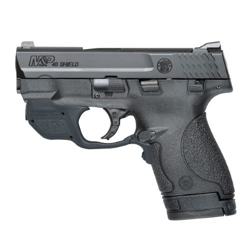Smith and Wesson M&amp;P40 Shield Black .40 SW 3.1-inch 7Rd Crimson Trace Green Laserguard