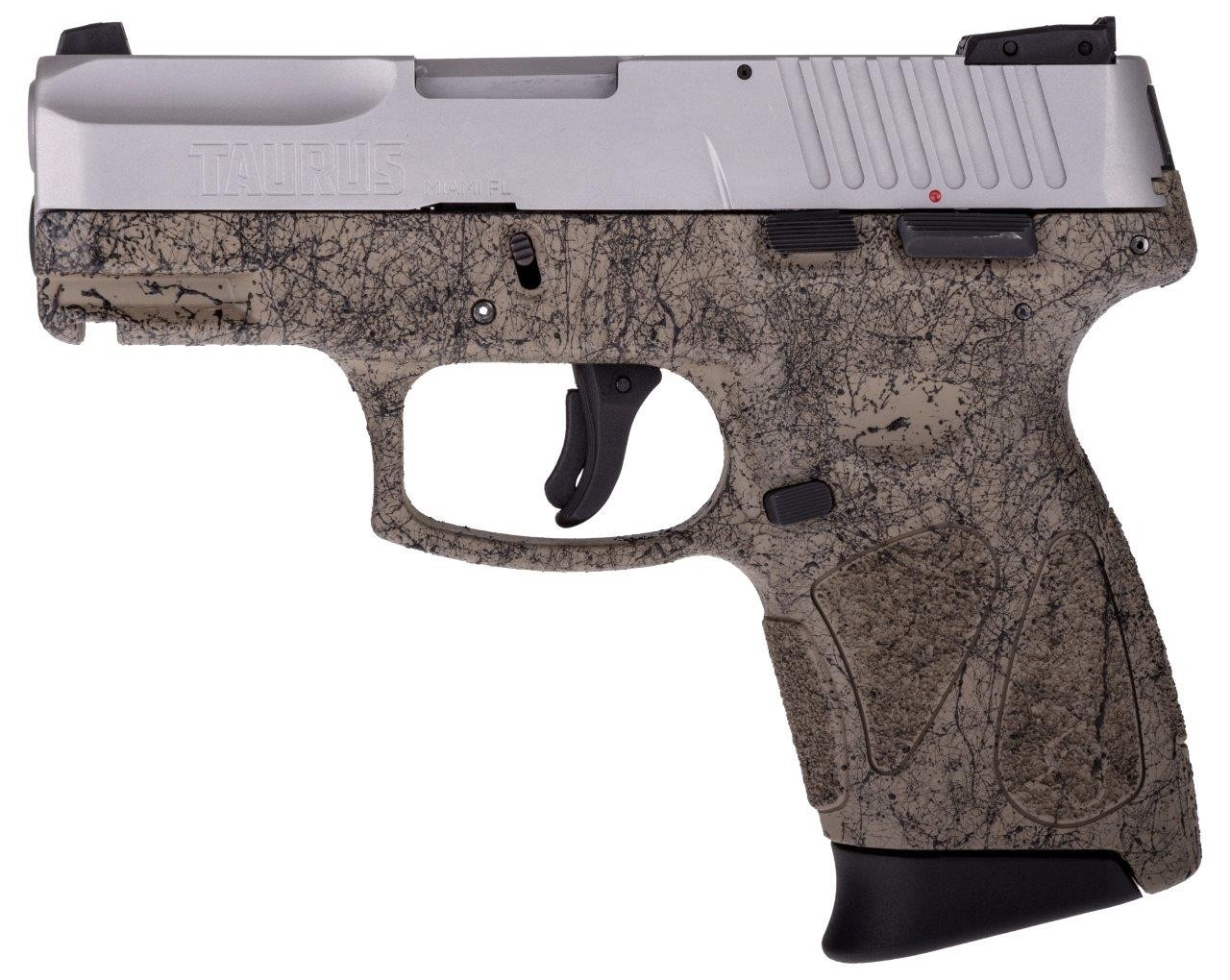 Taurus G2C 9mm SS/FDE SPLATTER 12Rds 3.25-inch