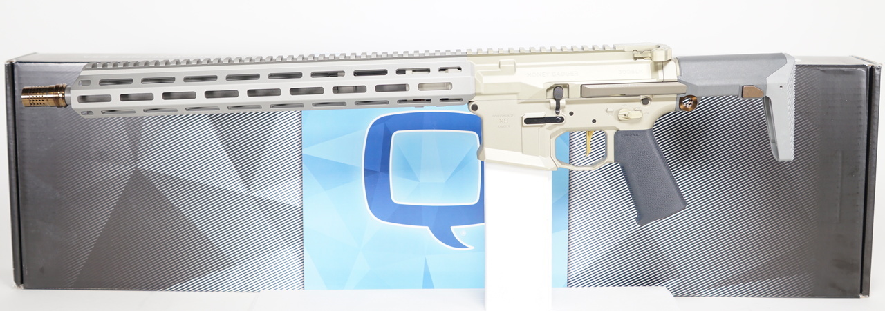 THE Honey Badger Rifle BY Q 300 Black OUT