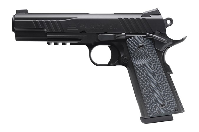 SAVAGE ARMS 1911 GOVT BLACK MELONITE RAIL Handguns