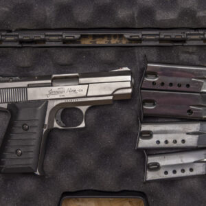 Bryco Jennings Nine CA 9mm Police Trade IN Pistol with Pistol Case AND Four Magazines