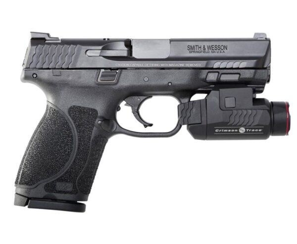 Smith and Wesson M&P9 M2.0 Compact 9mm 4″ Barrel 15-Rounds with Crimson Trace Rail Master Light
