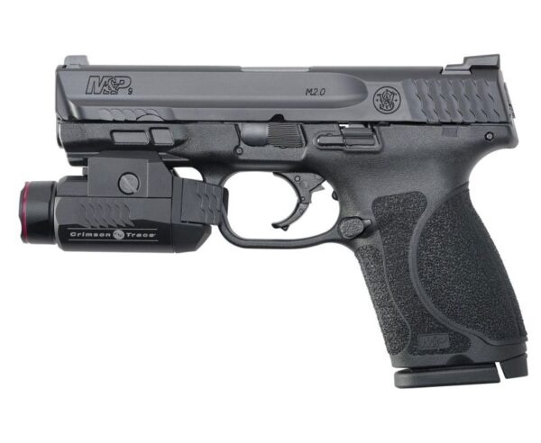Smith and Wesson M&P9 M2.0 Compact 9mm 4″ Barrel 15-Rounds with Crimson Trace Rail Master Light