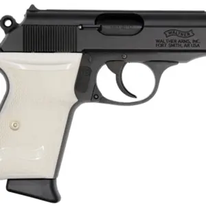 Walther PPK/S 380 ACP Pistol with Black Finish and White