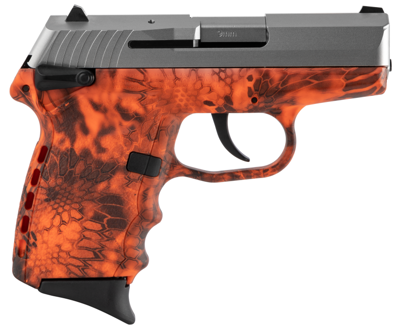 SCCY CPX-1 Carbon Kryptek Inferno / Stainless 9mm 3.1″ Barrel 10-Rounds