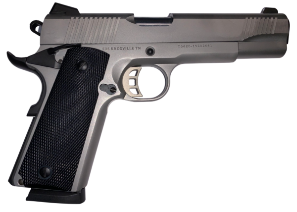 SDS Imports 1911-S45 Stainless .45 ACP 5″ Barrel 8-Rounds – Novak 3-Dot Sights
