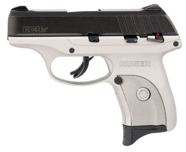 Ruger EC9s Silver / Black 9mm 3.12″ Barrel 7-Rounds