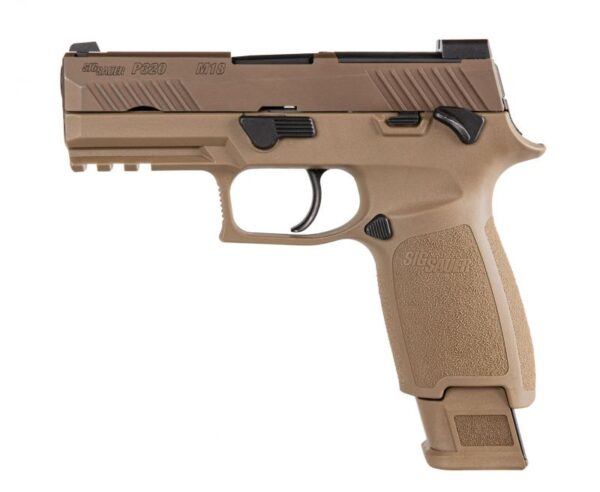 Sig Sauer P320 M18 Coyote Tan 9mm 3.9″ Barrel 21-Rounds with Night Sights
