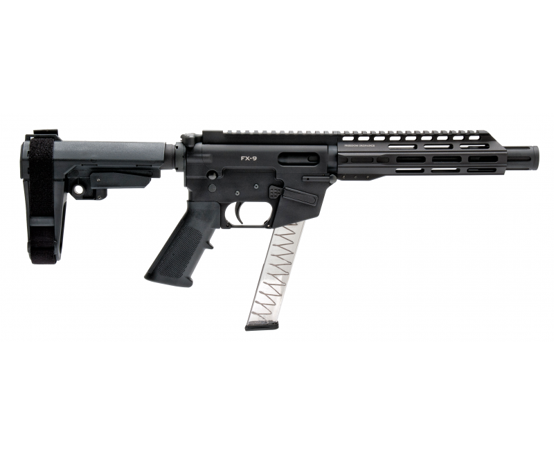 Freedom Ordnance FX-9P8S AR Pistol 9mm 8″ Barrel 31-Rounds SBA3 Pistol Brace