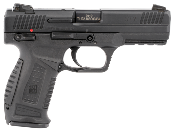 SAR USA ST9 Pistol 9mm 4.5″ Barrel 17-Rounds 3-Dot Contrast Sights
