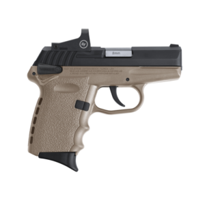 SCCY CPX-1 RD Flat Dark Earth / Black 9mm 3.1″ Barrel 10-Rounds CTS-1500 Red Dot Sight