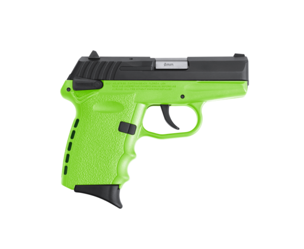 SCCY CPX-1 RD Lime Green / Black 9mm 3.1″ Barrel 10-Rounds CTS-1500 Reflex Sight