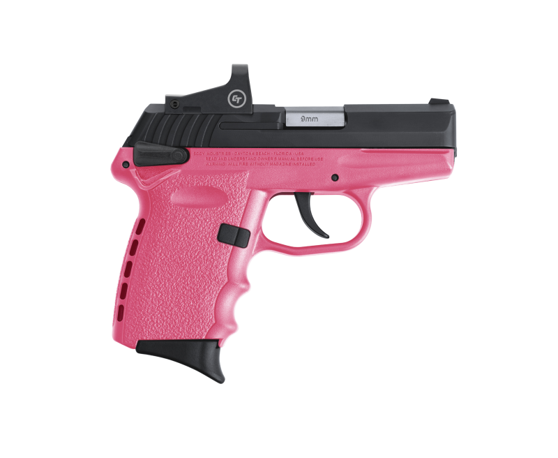 SCCY CPX-1 RD Black / Pink 9mm 3.1″ Barrel 10-Rounds CTS-1500 Reflex Sight
