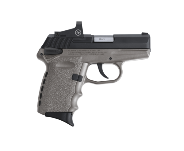 SCCY CPX-1 RD Gray / Black 9mm 3.1″ Barrel 10-Rounds CTS-1500 Reflex Sight