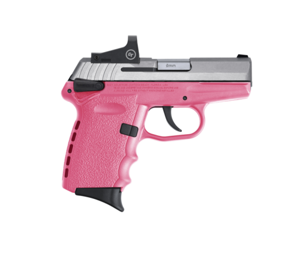 SCCY CPX-1 RD Stainless / Pink 9mm 3.1″ Barrel 10-Rounds CTS-1500 Reflex Sight