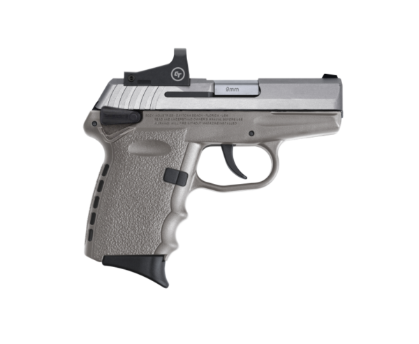 SCCY CPX-1 RD Stainless / Gray 9mm 3.1″ Barrel 10-Rounds CTS-1500 Reflex Sight