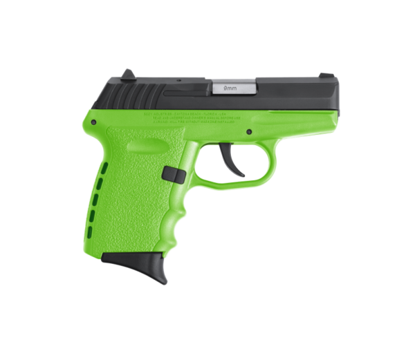 SCCY CPX-2 RD Lime Green / Black 9mm 3.1″ Barrel 10-Rounds CTS-1500 Reflex Sight