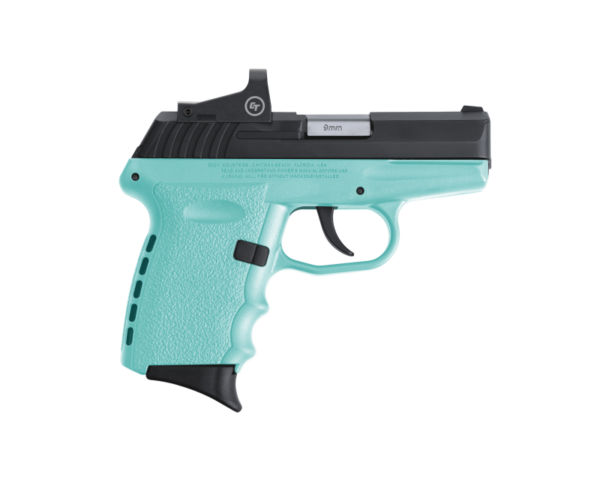 SCCY CPX-2 RD Robin’s Egg Blue 9mm 3.1″ Barrel 10-Rounds CTS-1500 Reflex Sight