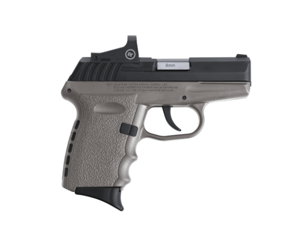 SCCY CPX-2 RD Gray / Black 9mm 3.1″ Barrel 10-Rounds CTS-1500 Reflex Sight