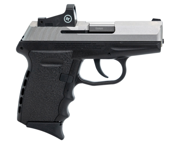 SCCY CPX-2 RD Stainless / Black 9mm 3.1″ Barrel 10-Rounds CTS-1500 Reflex Sight