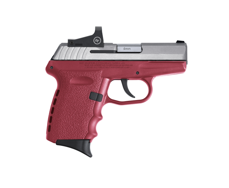 SCCY CPX-2 RD Red / Stainless 9mm 3.1″ Barrel 10-Rounds CTS-1500 Reflex Sight