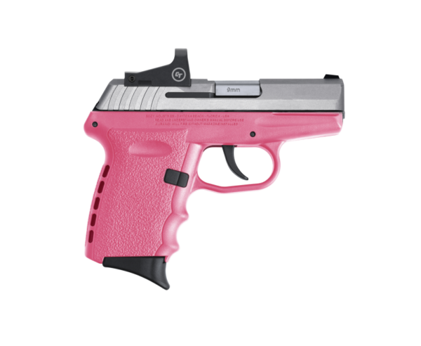 SCCY CPX-2 RD Pink / Stainless 9mm 3.1″ Barrel 10-Rounds CTS-1500 Reflex Sight