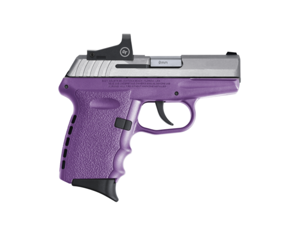 SCCY CPX-2 RD Purple / Stainless 9mm 3.1″ Barrel 10-Rounds CTS-1500 Reflex Sight