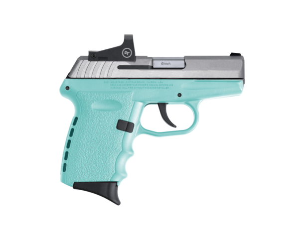 SCCY CPX-2 RD Robin’s Egg Blue / Stainless 9mm 3.1″ Barrel 10-Rounds CTS-1500 Reflex Sight