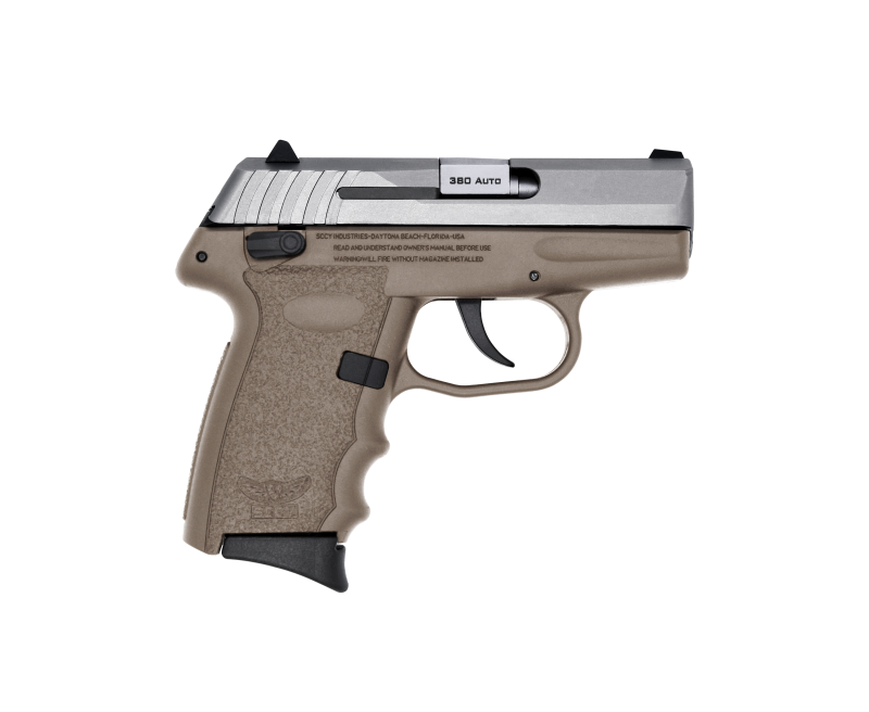 SCCY CPX-4 RD Flat Dark Earth / Stainless .380 ACP 3.1″ Barrel 10-Rounds CTS-1500 Reflex Sight
