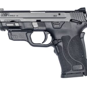 Smith and Wesson M&P9 Shield EZ with Crimson Trace Laserguard 9mm 3.6″ 8-Round Manual Thumb Safety