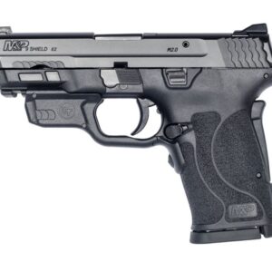 Smith and Wesson M&P9 Shield EZ with Crimson Trace Laserguard 9mm 3.6″ 8-Round No Thumb Safety
