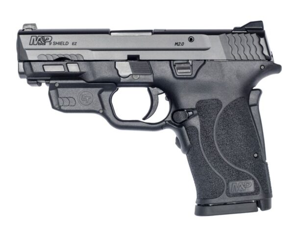 Smith and Wesson M&P9 Shield EZ with Crimson Trace Laserguard 9mm 3.6″ 8-Round No Thumb Safety