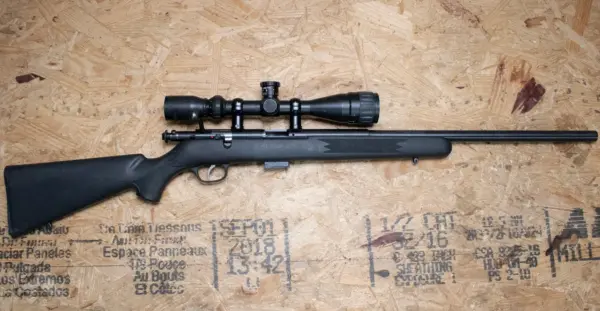 Savage 93R17 F 17 HMR Bolt-Action Rifle with Black
