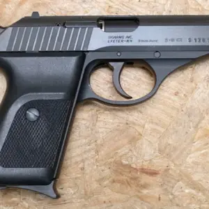 Sig Sauer P238 380 ACP Police Trade IN Pistol with Rainbow Titanium Slide 2