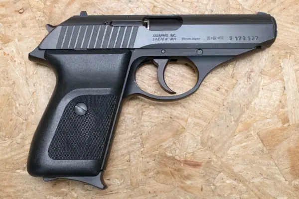Sig Sauer P238 380 ACP Police Trade IN Pistol with Rainbow Titanium Slide 2