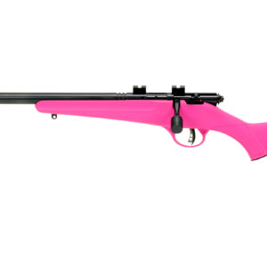 Rascal Youth 22 LR Bolt-Action Rifle with Pink Stock (Left