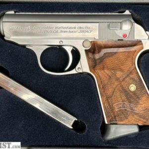 walther ppk/s stainless .380 acp 3.3″ barrel 7-rounds