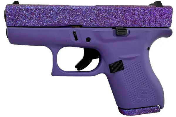 Glock G42 380 ACP Single Stack Pistol with Purple