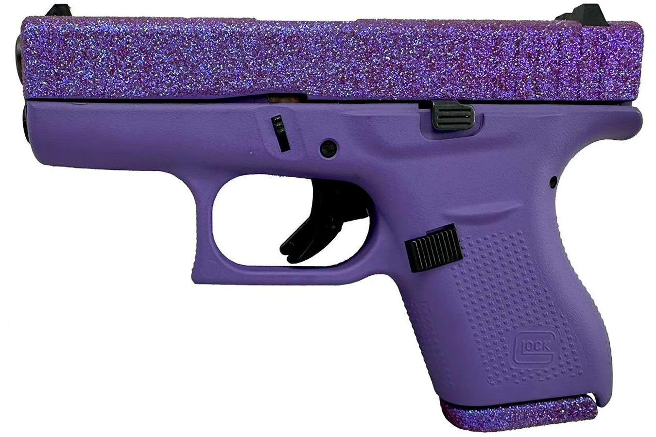 Glock G42 380 ACP Single Stack Pistol with Purple