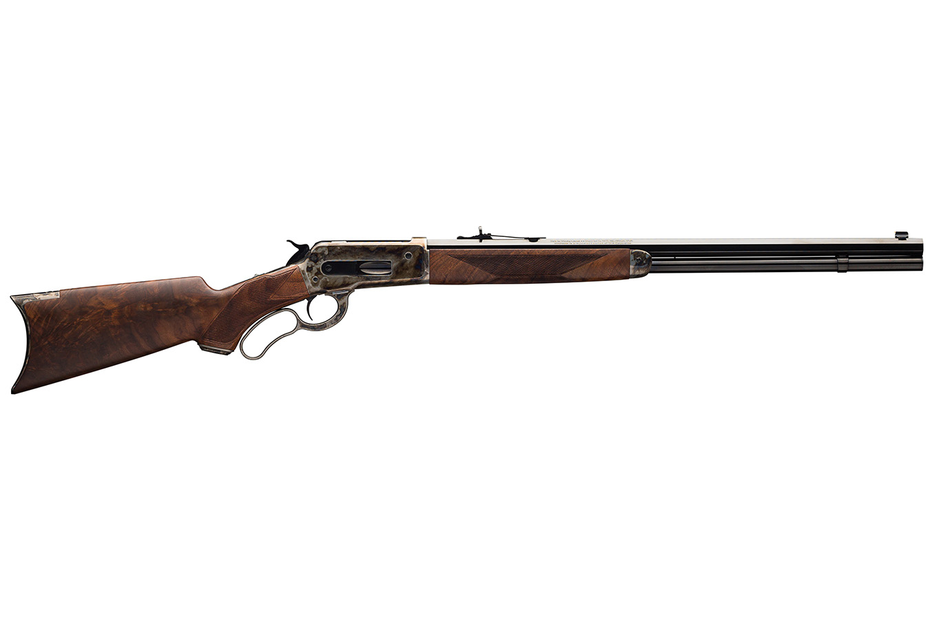Winchester 1886 Deluxe 45 90 WIN Lever Action Rifle with Color Case Hardened Finish