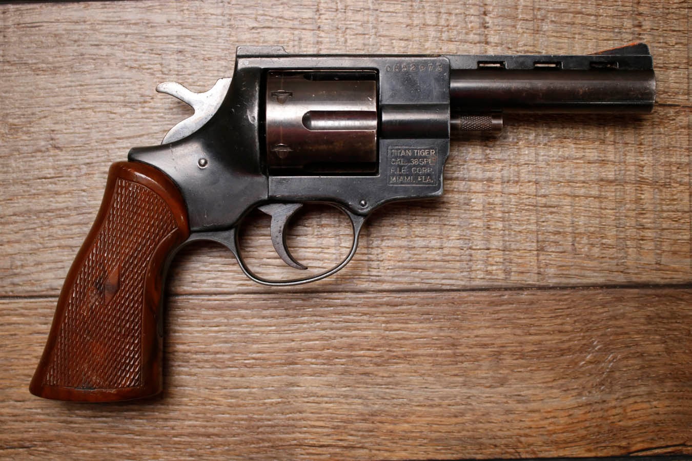 Fie Titan Tiger 38 Special DA/SA Police Trade-in Revolver