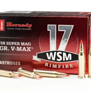 Hornady 83180 17 WSM 20 gr V-Max Rimfire Ammo 50/Box