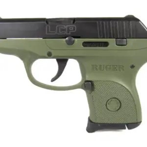 LCP 380ACP Centerfire Pistol with OD Green Grip Frame