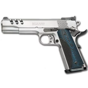 Smith and Wesson 1911 Performance Center Stainless .45 ACP 5-inch 8Rds G10 Grips Glass Bead