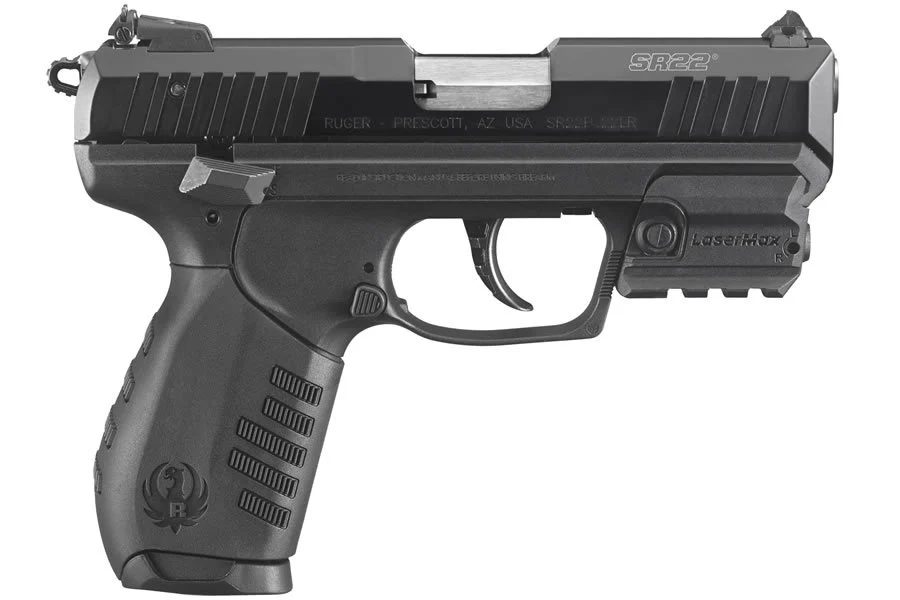 Ruger SR22 22LR Rimfire Pistol with Crimson Trace Laser