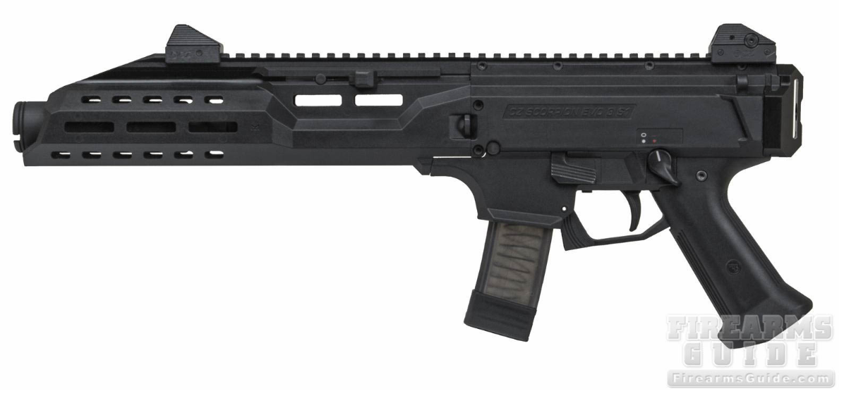 CZ Scorpion EVO 3 S1 9mm Pistol with Flash CAN AND Folding Brace